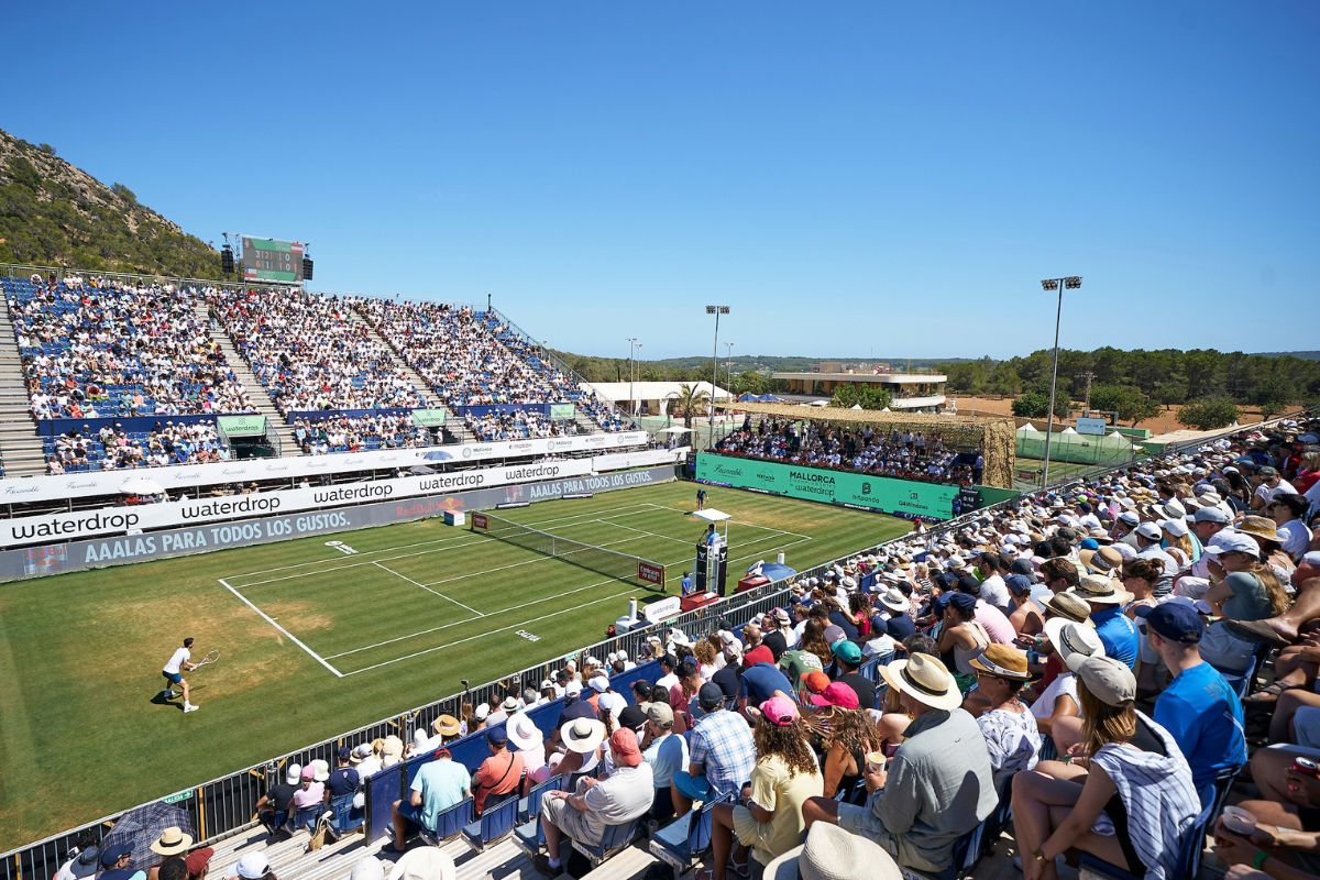 Pista central del Mallorca Country Club durante el Campeonato de Mallorca